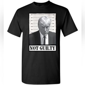 President Donald Trump Mug Shot Not Guilty T-shirt Conservative Republican 2024
